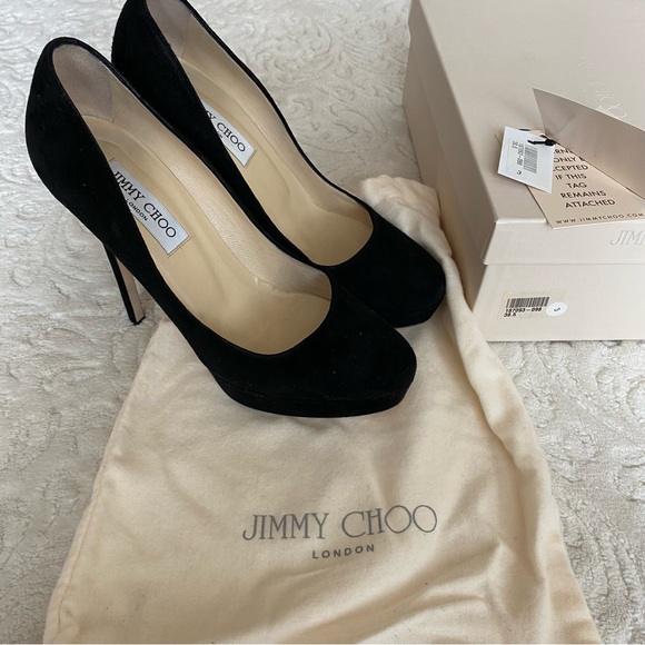 Jimmy Choo Cosmic 120 Suede Pumps - Picture 7 of 8